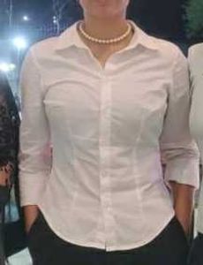 H&amp;M White Fitted Shirt