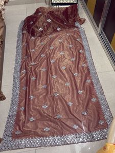Serouski Work Saree With Blouse Pis