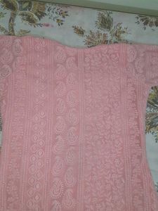 Pink Embroidered Kurta