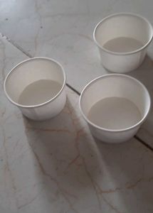 Tea cups -87 pieces-white thermocol