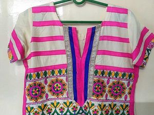 New Tailor Stitch Embroidery Kurti