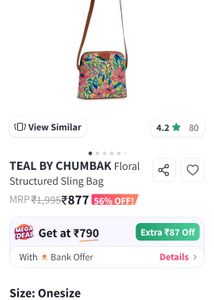 Chumbak Floral Crossbody Bag