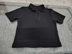 Black Polo Top