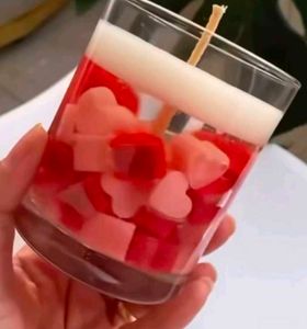 Heart Jelly Candle