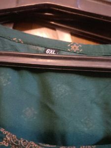 Emerald Green Kurti with Gold Detailing