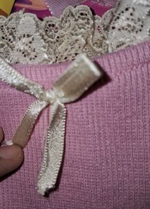 Pink Lace Crop Top