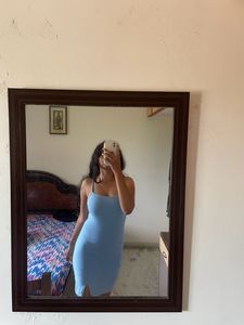 H&amp;m Skims Dupe Blue Bodycon Dress