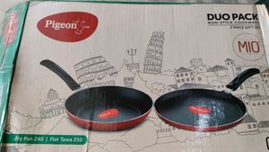Pigeon Non Stick Duo Pack Fry Pan And Flat tawa