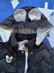 Cute Kids Black Padded Coat