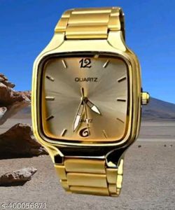 Sleek Black Quartz Watch