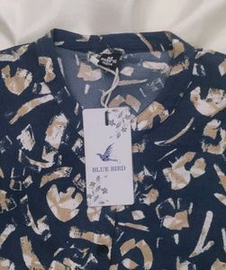 Patterned Casual T-Shirt Dress