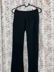 Cotton Black Flared Pants