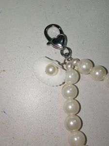 Pearl Charm keychain