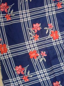 Floral Plaid Print Dress