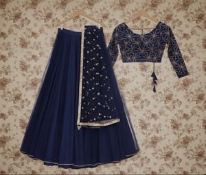 Elegant Blue Lehenga Choli Set