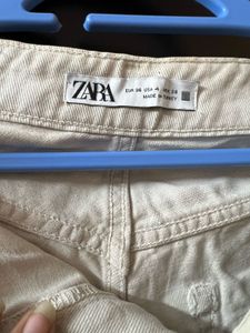Zara White Jeans
