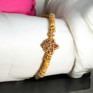 Handcrafted Rakhi With Roli Chawal