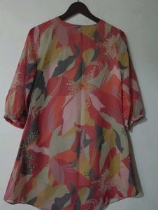 Floral Print Tunic Top