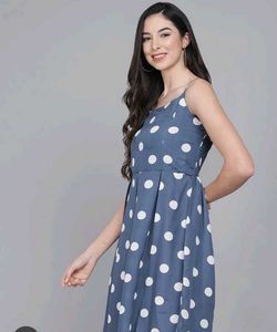 Sexy Polka Dot Midi Dress