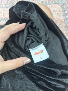 Black Velvet Mini Dress