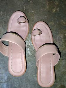 Pink Toe Ring Thong Sandals