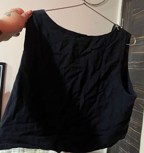 Embroidered Black Vest