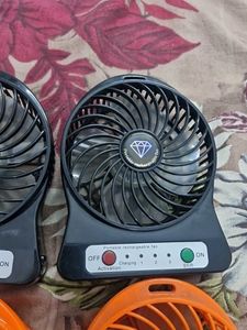 4 Pcs Lot Portable Rechargeable Mini Fan
