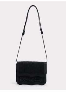 Iykyk Black Embellished Sling Bag..