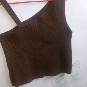 Crop Top Stylish Shoulder