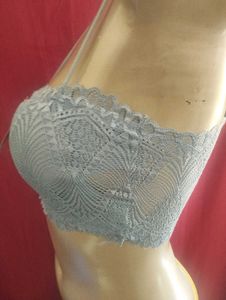 081 - Lace Net Bra Removable Cup