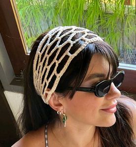 ⋆˚꩜｡Crochet Mesh Headband⋆˚꩜｡