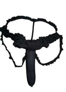 Black Ruffled Lingerie Set