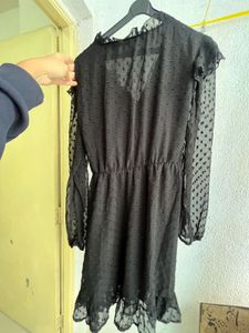 Elegant Black Sheer Dress