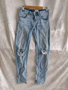 Skinny Ribbed Jeans