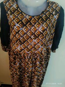 xxl Elegant Printed Dress