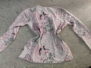 pink beaded detail full sleeve top
