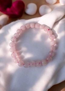 Rose Quartz Crystal Bracelet (8mm)