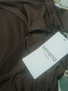 Elegant coffee brown Backless Cocktail Dress