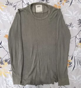 Vans Olive Knitted Long Sleeve Tshirt