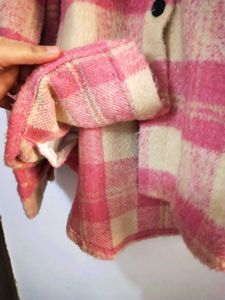 SAVANA Pink Plaid Jacket/ Coat