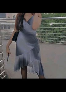 Elegant Grey Ombre Dress