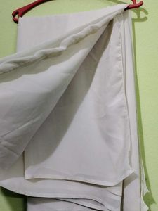Full White Chiffon Saree