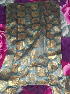 Elegant Blue &amp; Gold Kurta
