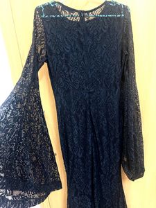 Shein Black Lace Maxi Dress