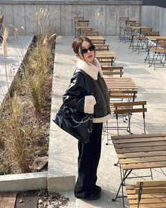 H&amp;M  Suede Biker  jacket