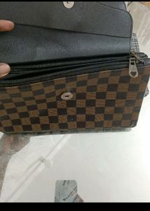 Lv Print Clutch
