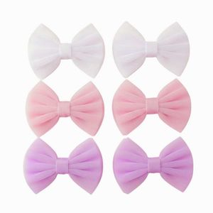 Cute Baby Bow Hairclips 6 Double layered