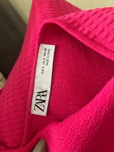Hot Pink Zara Midi Dress