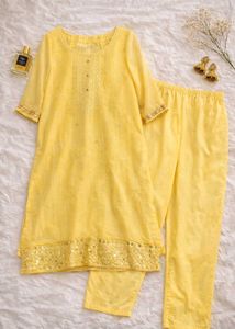 Yellow Embroidered Kurta Set