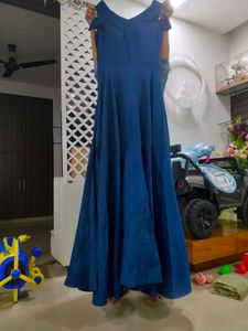 Elegant Blue Ethnic Gown